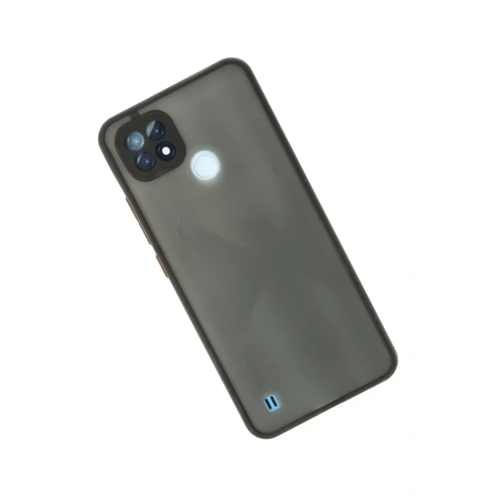 Newface Realme C21 Kılıf Montreal Silikon Kapak - Siyah