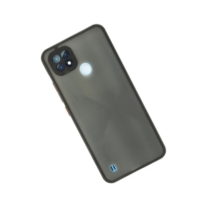 Newface Realme C21 Kılıf Montreal Silikon Kapak - Siyah