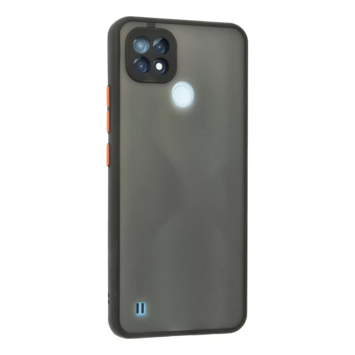 Newface Realme C21 Kılıf Montreal Silikon Kapak - Siyah
