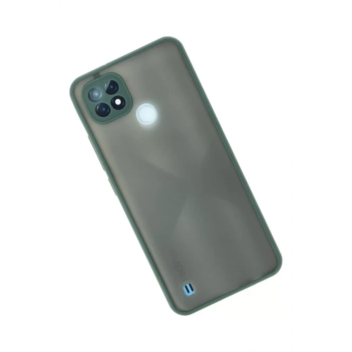 Newface Realme C21 Kılıf Montreal Silikon Kapak - Yeşil