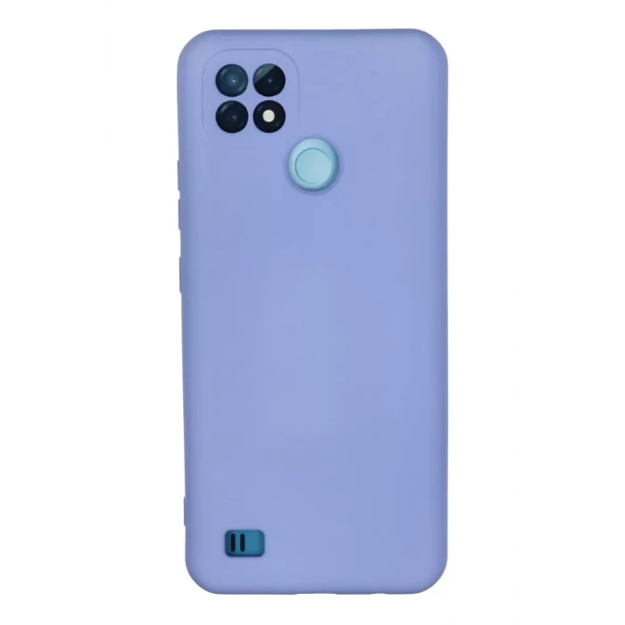 Newface Realme C21 Kılıf Nano içi Kadife Silikon - Lila