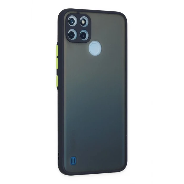 Newface Realme C21Y Kılıf Montreal Silikon Kapak - Lacivert