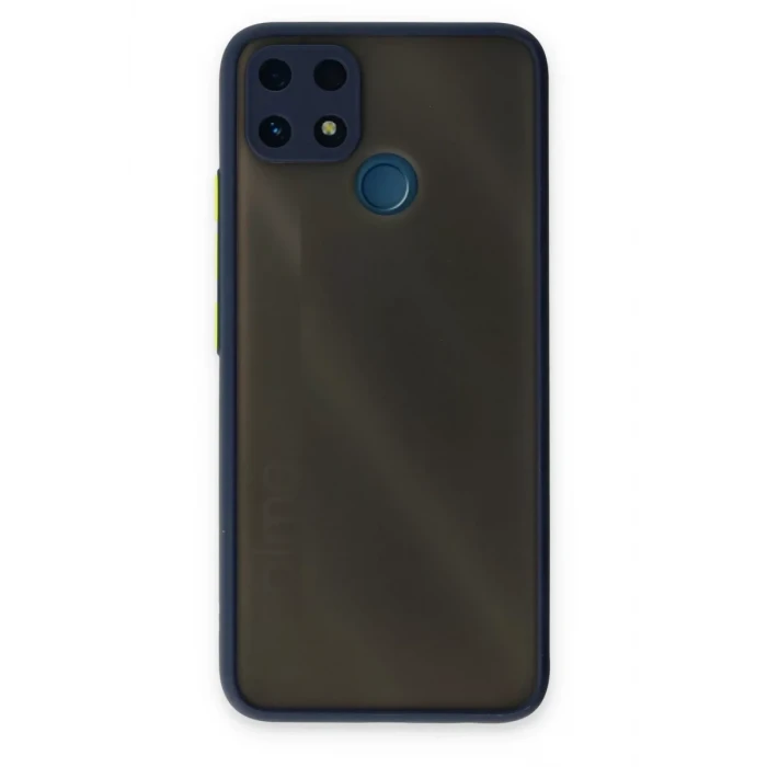Newface Realme C25 Kılıf Montreal Silikon Kapak - Lacivert