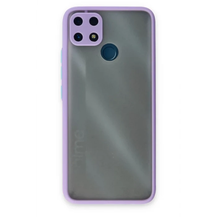 Newface Realme C25 Kılıf Montreal Silikon Kapak - Mor