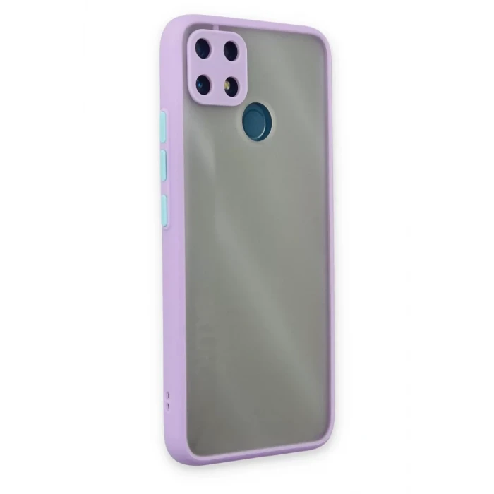Newface Realme C25 Kılıf Montreal Silikon Kapak - Mor