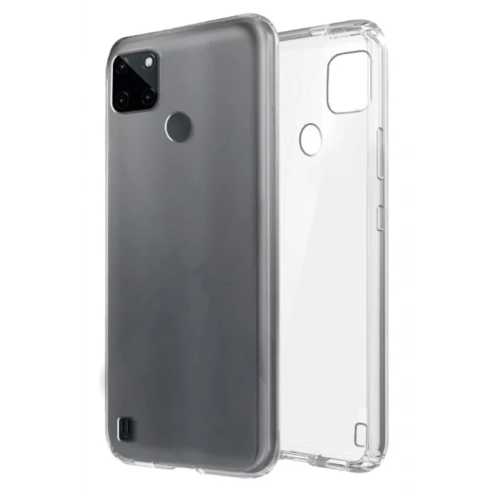 Newface Realme C25Y Kılıf Lüx Şeffaf Silikon