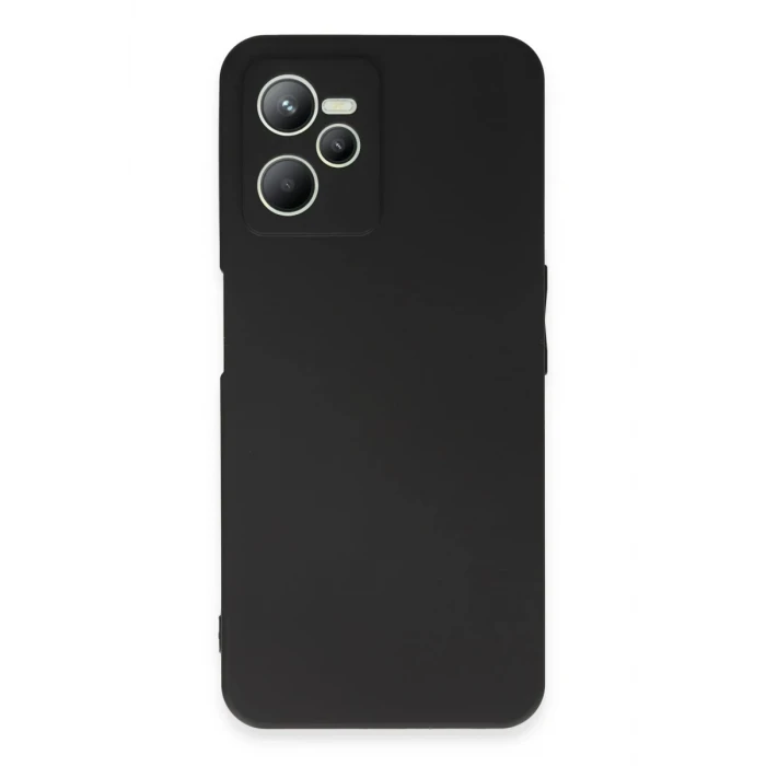 Newface Realme C35 Kılıf First Silikon - Siyah