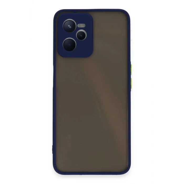 Newface Realme C35 Kılıf Montreal Silikon Kapak - Lacivert