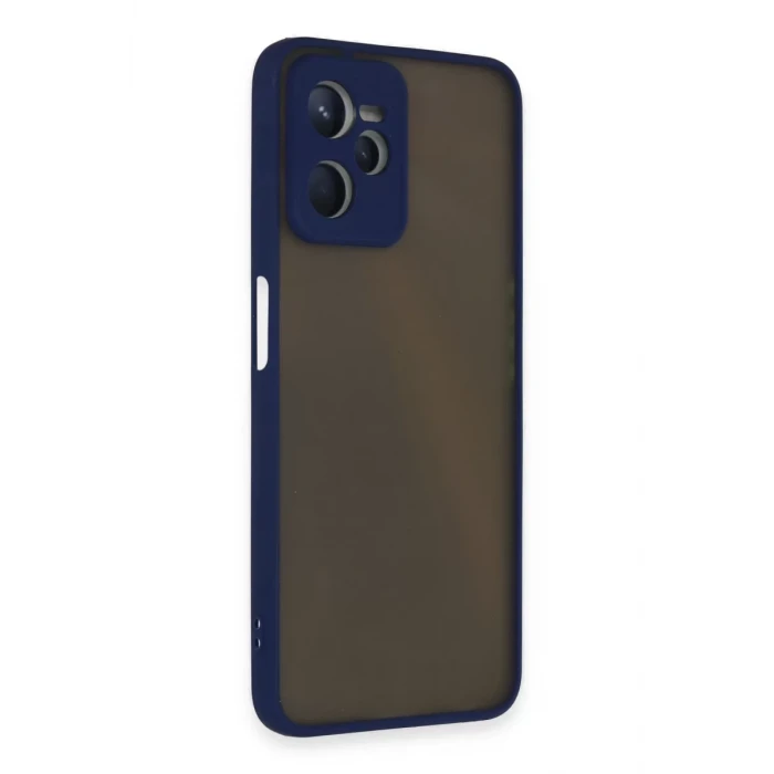 Newface Realme C35 Kılıf Montreal Silikon Kapak - Lacivert