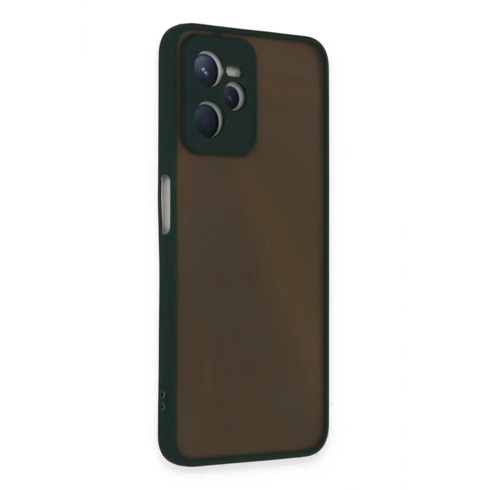 Newface Realme C35 Kılıf Montreal Silikon Kapak - Yeşil