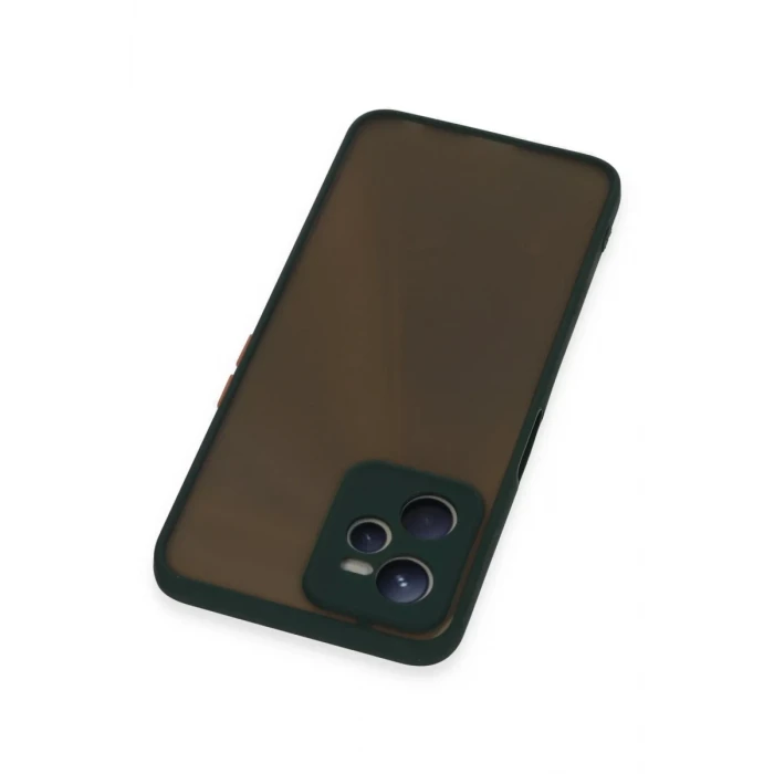 Newface Realme C35 Kılıf Montreal Silikon Kapak - Yeşil