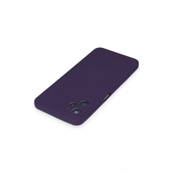 Newface Realme C35 Kılıf Nano içi Kadife Silikon - Mor