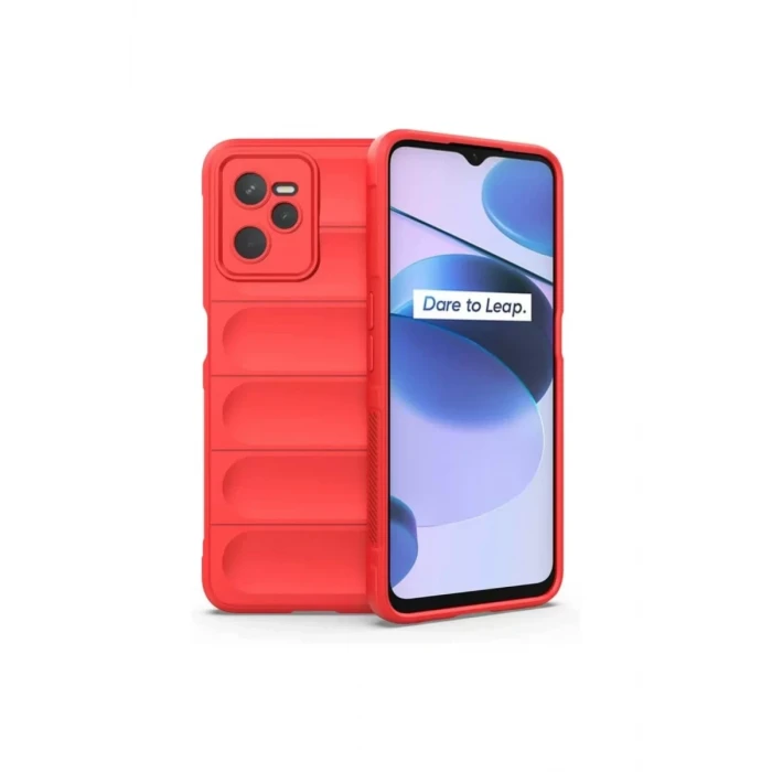 Newface Realme C35 Kılıf Optimum Silikon - Kırmızı