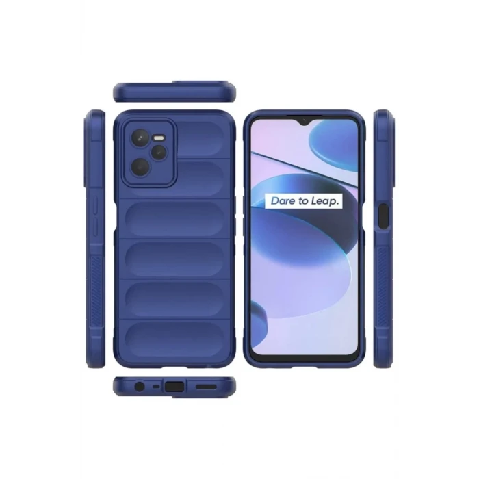 Newface Realme C35 Kılıf Optimum Silikon - Lacivert