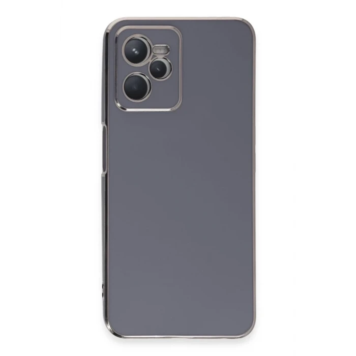 Newface Realme C35 Kılıf Volet Silikon - Mavi