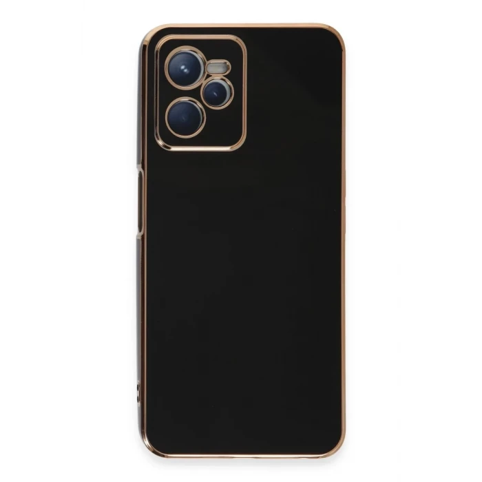 Newface Realme C35 Kılıf Volet Silikon - Siyah