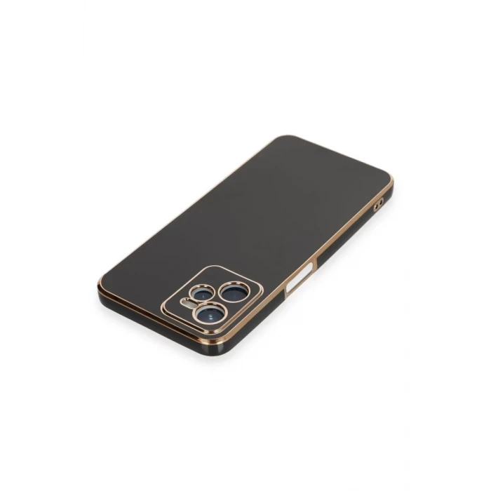 Newface Realme C35 Kılıf Volet Silikon - Siyah