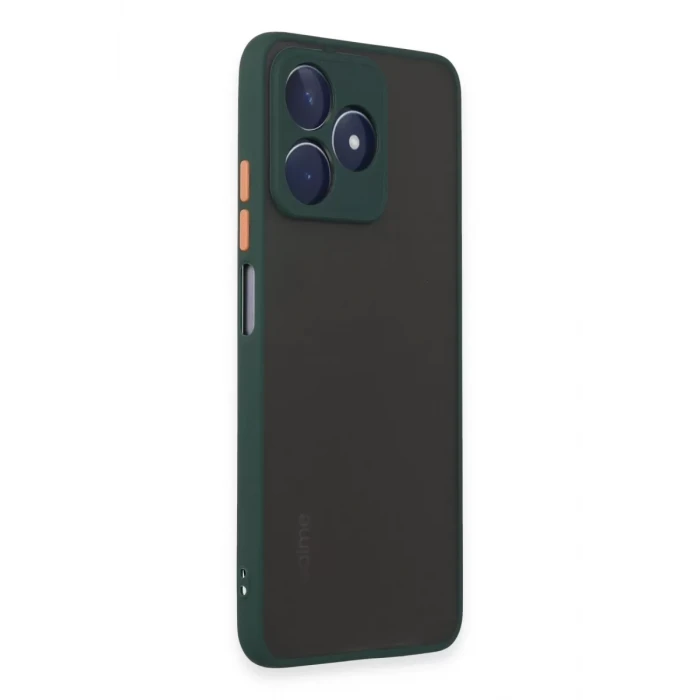 Newface Realme C53 Kılıf Montreal Silikon Kapak - Yeşil