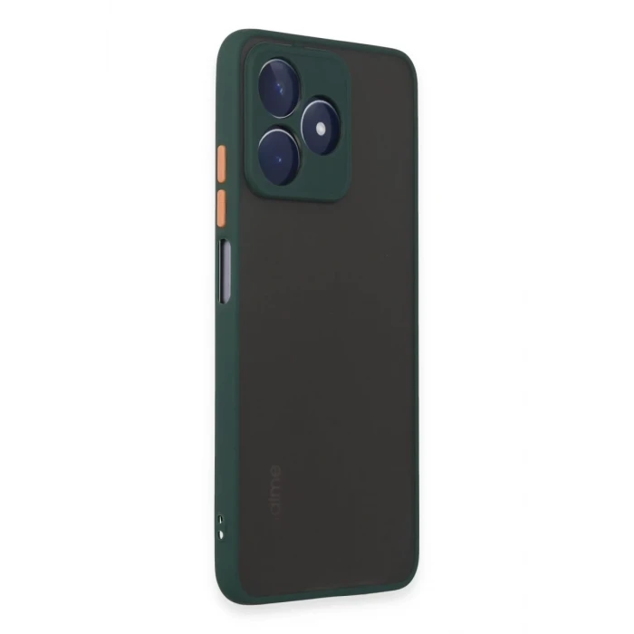 Newface Realme C53 Kılıf Montreal Silikon Kapak - Yeşil