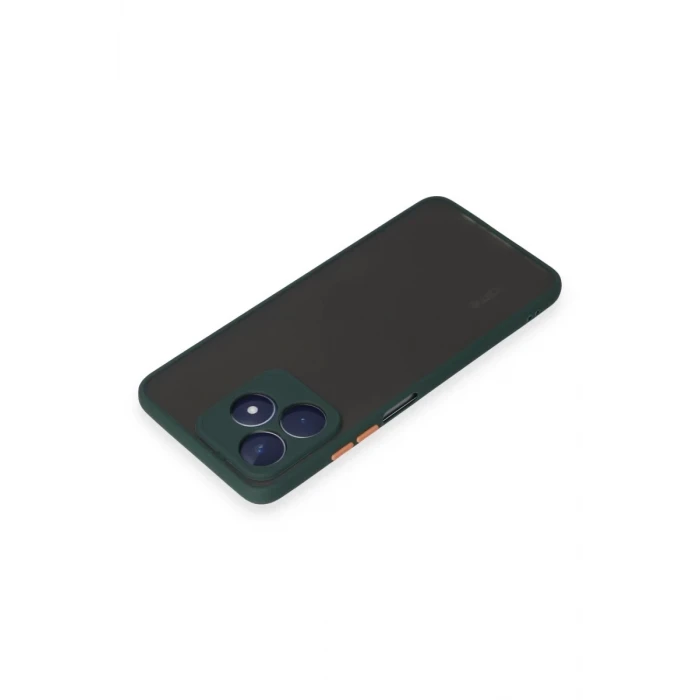 Newface Realme C53 Kılıf Montreal Silikon Kapak - Yeşil