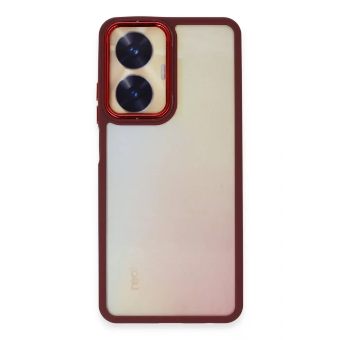 Newface Realme C55 Kılıf Dora Kapak - Kırmızı