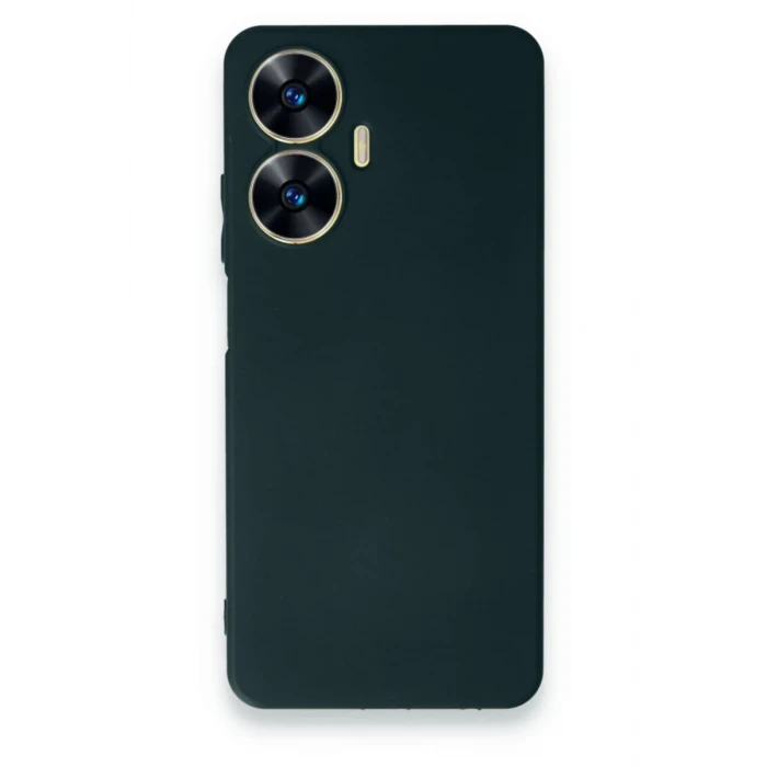 Newface Realme C55 Kılıf First Silikon - Koyu Yeşil