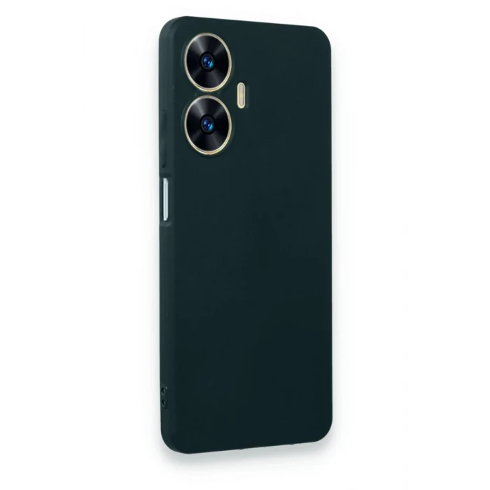 Newface Realme C55 Kılıf First Silikon - Koyu Yeşil