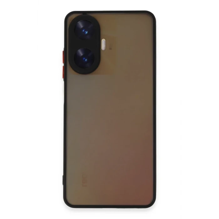 Newface Realme C55 Kılıf Montreal Silikon Kapak - Siyah