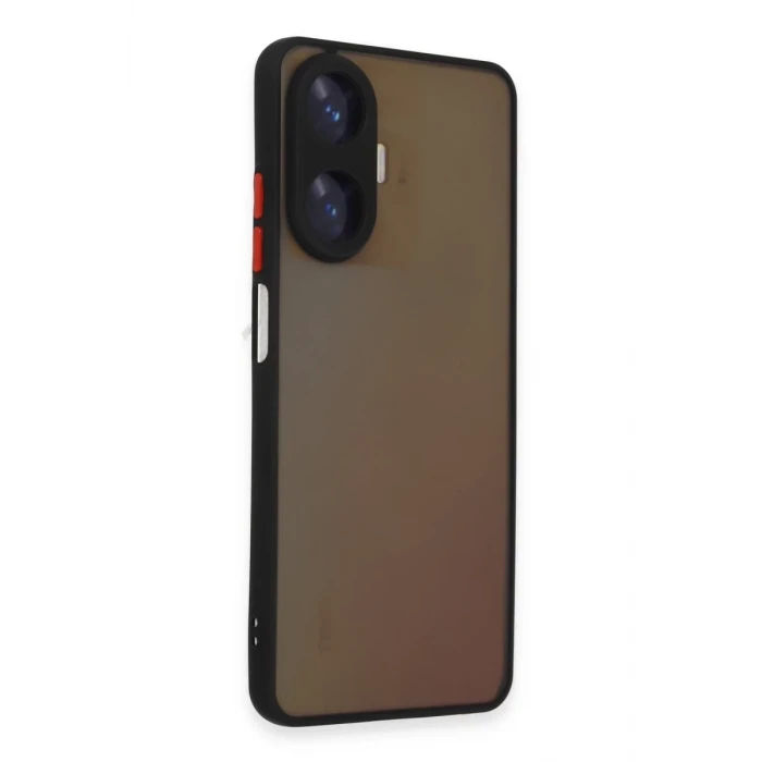 Newface Realme C55 Kılıf Montreal Silikon Kapak - Siyah