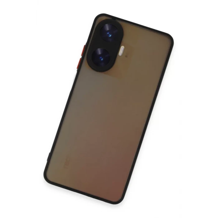 Newface Realme C55 Kılıf Montreal Silikon Kapak - Siyah