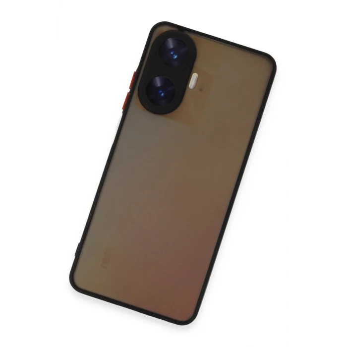 Newface Realme C55 Kılıf Montreal Silikon Kapak - Siyah