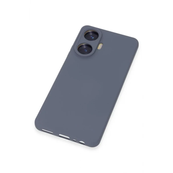 Newface Realme C55 Kılıf Nano içi Kadife Silikon - Gri