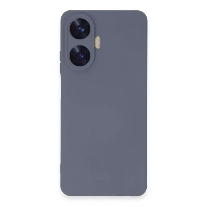Newface Realme C55 Kılıf Nano içi Kadife Silikon - Gri