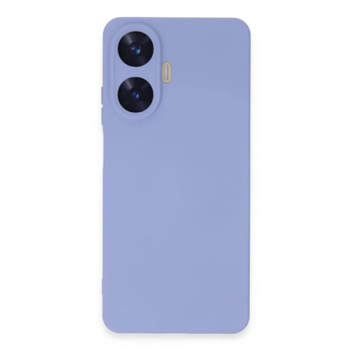 Newface Realme C55 Kılıf Nano içi Kadife Silikon - Lila