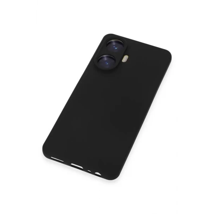 Newface Realme C55 Kılıf Nano içi Kadife Silikon - Siyah