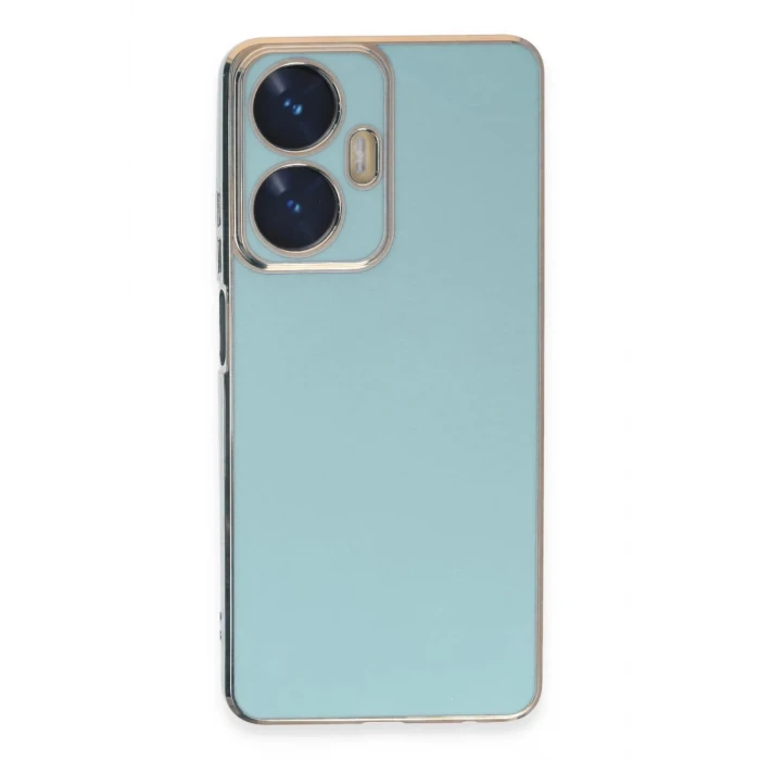 Newface Realme C55 Kılıf Volet Silikon - Açık Yeşil