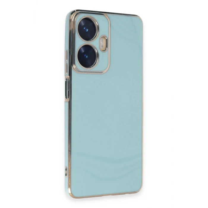 Newface Realme C55 Kılıf Volet Silikon - Açık Yeşil