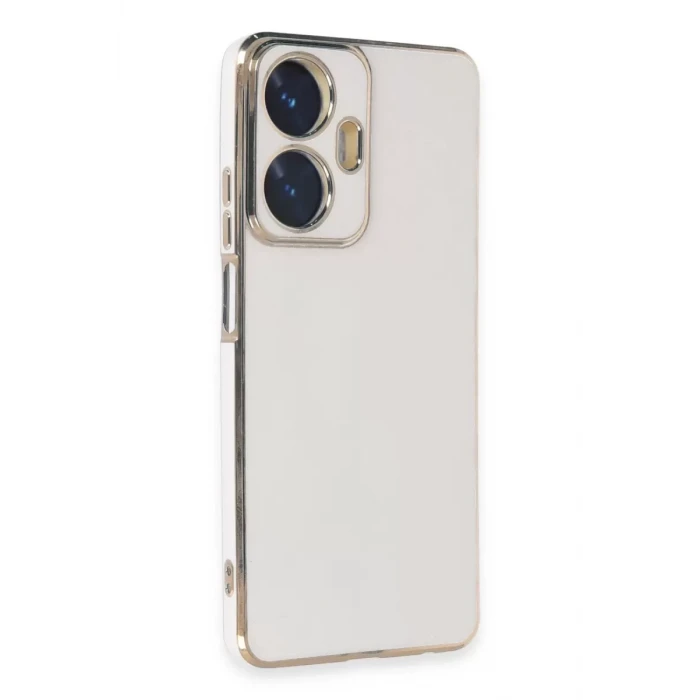Newface Realme C55 Kılıf Volet Silikon - Beyaz