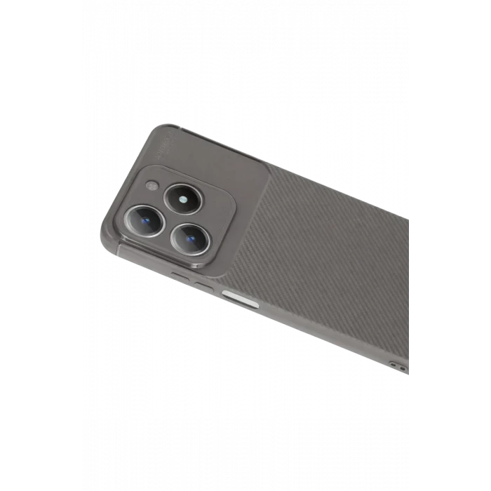 Newface Realme C61 Kılıf Auto Focus Karbon Kapak - Gri