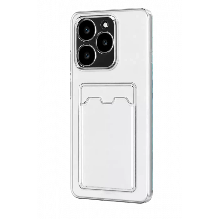 Newface Realme C61 Kılıf Kart Şeffaf Silikon - Şeffaf