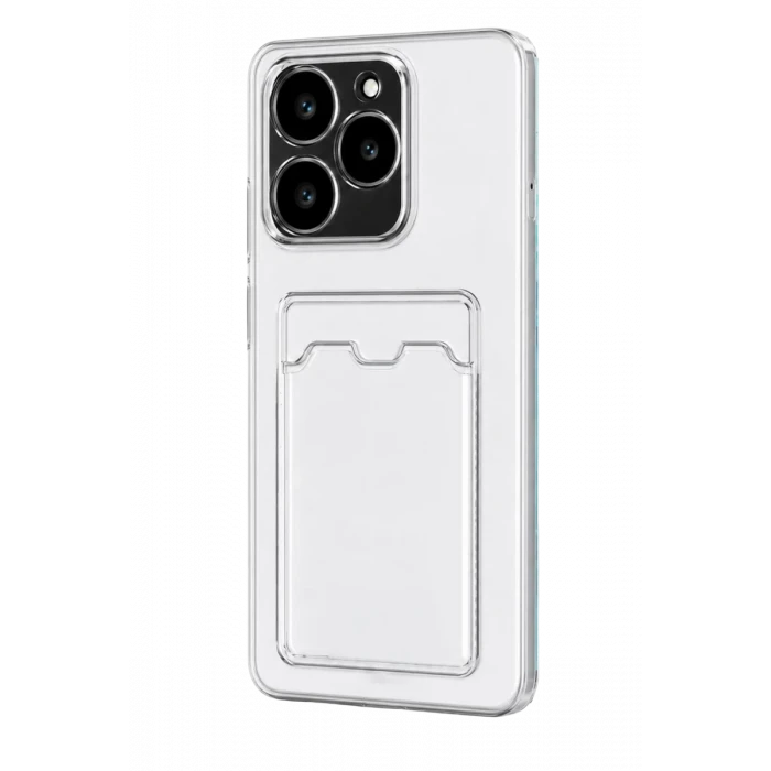 Newface Realme C61 Kılıf Kart Şeffaf Silikon - Şeffaf