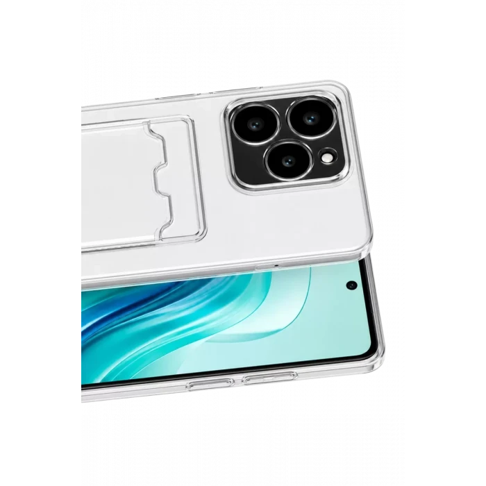 Newface Realme C61 Kılıf Kart Şeffaf Silikon - Şeffaf