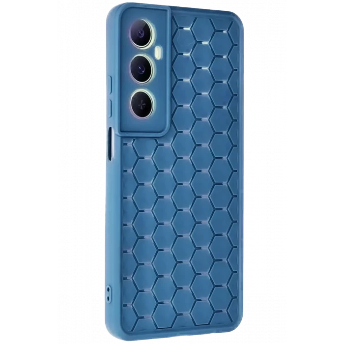 Newface Realme C65 Kılıf Petek Silikon Kapak - Mavi