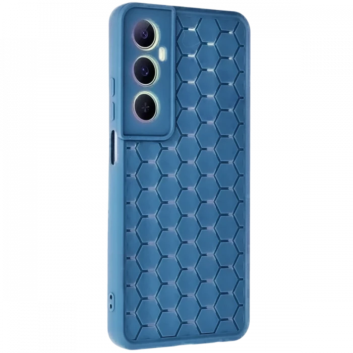 Newface Realme C65 Kılıf Petek Silikon Kapak - Mavi