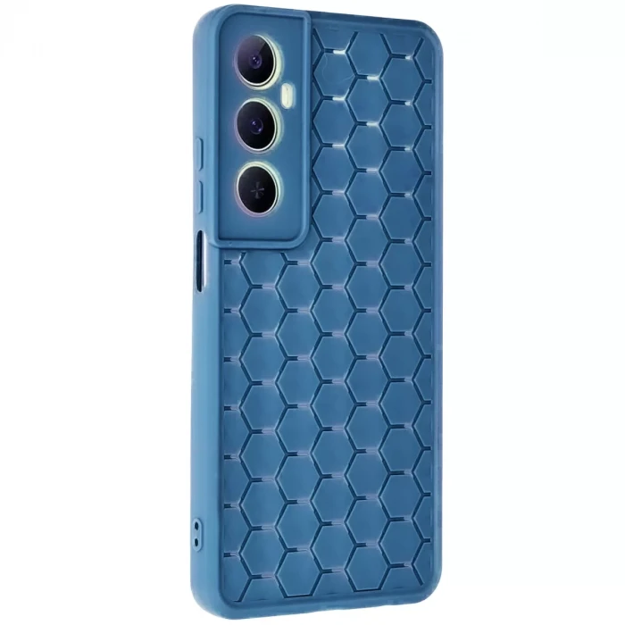 Newface Realme C65 Kılıf Petek Silikon Kapak - Mavi