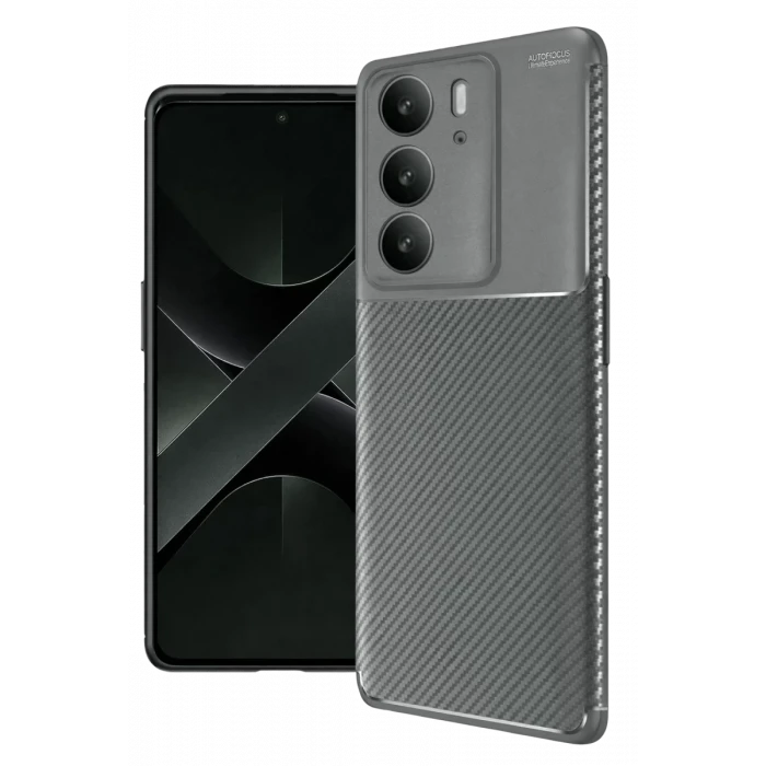 Newface Realme C75 4G Auto Focus Karbon Kapak - Gri