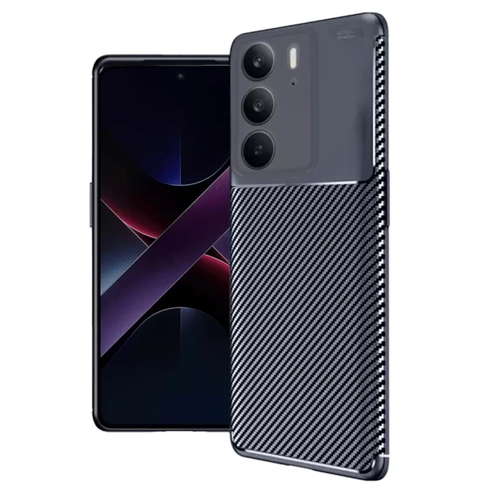 Newface Realme C75 4G Auto Focus Karbon Kapak - Lacivert