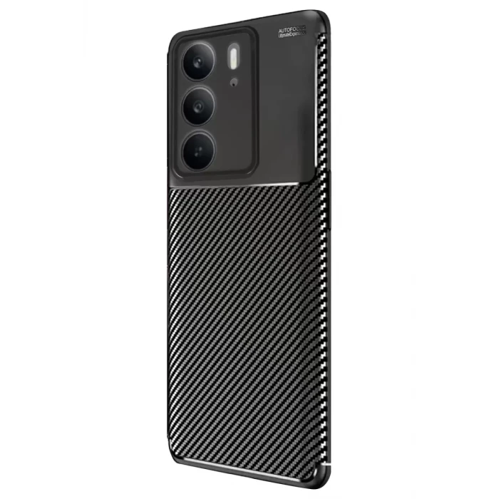 Newface Realme C75 4G Auto Focus Karbon Kapak - Siyah