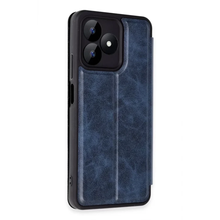 Newface Realme Note 50 4G Kılıf Flip Cover - Lacivert