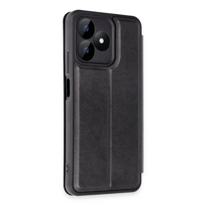 Newface Realme Note 50 4G Kılıf Flip Cover - Siyah